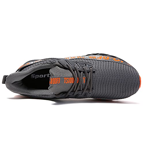 Frshaniah Sneakers For Women Slip On Running Shoes Blade Tennis Walking Shoes Fashion Sneaker Gym Workout Shoes Dark Grey Size 10 #TOP4