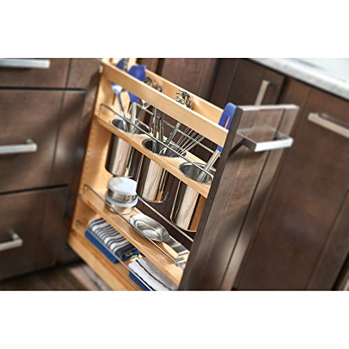 Image of Rev-A-Shelf Pullout Organizer w /Soft-Close, Min Cabinet Opening 5.5 inch W