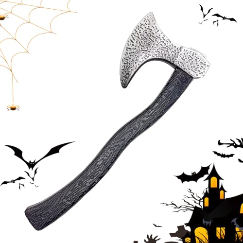 Zahoken Accessoires de Costume - Hache de Combat Cosplay | Accessoire de Saisons avec Poignée Antidérapant pour Événement Théâtre Maison Hantée