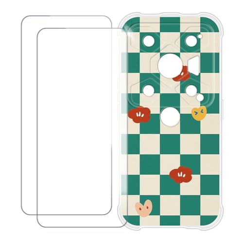 UOGNADGD AGM Glory G1S Pro �Ƃ̌݊������� �J�X�^���J���t���P�[�X�{�����K���X�ی�t�B����2���t�� ? �Ռ��z�������h�~ (�΂̊i�q��)