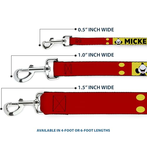 Laisse pour chien Mickey robuste de 1,8 m avec sangle en nylon - 4