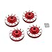 LSB-SHOWER Para XIAOMI Suzuki JIMNY Rueda de metal Contrapeso Equilibrio Ruedas Combinador 1/16 RC Car Upgrade Parts Accesorios (Color: Rojo)