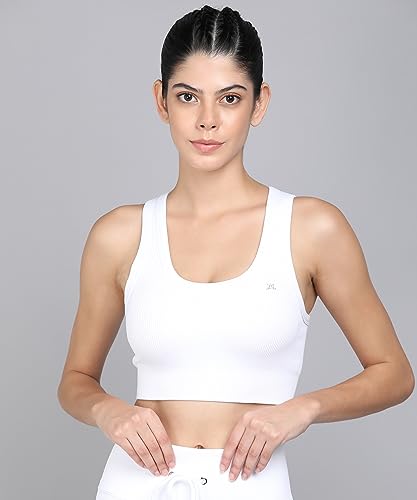 Image of Kobo Medium Impact Slip on Everyday Sports Bra for Women - Lightly-Padded, Non-Wired & High Coverage | Lined Cups with Removable Inserts (Imported)