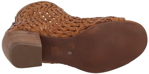 Lucky Brand Women's Mofira Woven Peep Toe Bootie Ankle Boot4