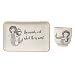 Produktbild Bloomingville kleiner Becher und Teller Mermaid, weiß, Keramik, 2er Set