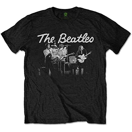Band Monkey Beatles 1968 Live Photo Men Black T-Shirt