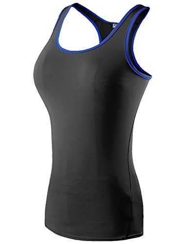 Yuerlian Women's Yoga Tank Top Compression Top Baselayer Cool Dry Vest 1 Pack