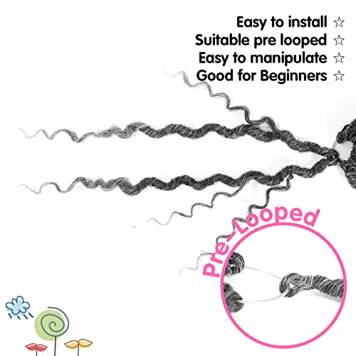 Fulcrum Goddess Locs Crochet Hair 10 Inch, 8 Packs New Goddess Faux Locs Crochet Hair For Black Women, River Locs Crochet Hair With Curly Ends (10Inch (Pack Of 8), Tgray#) #TOP4