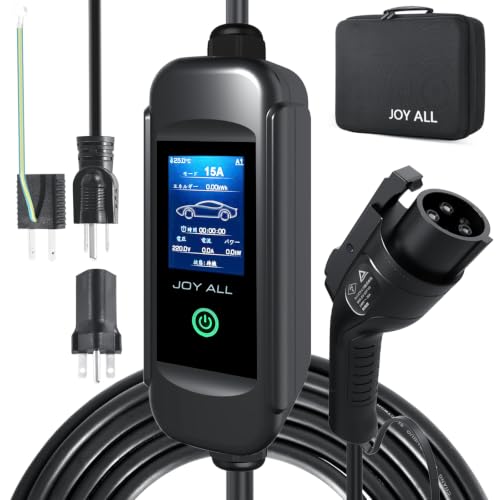 Amazon.co.jp: joy all EV充電器 110V-240V SAE J1772 EV 充電ケーブル