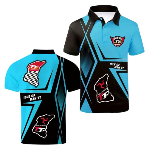 Polo 3D pour homme Isle of Man TT t-shirt respirant de golf
