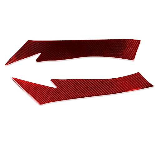 Sourcils de phares Mazda CX5 2013-2016 - Revêtement d'habillage carbone rouge x2