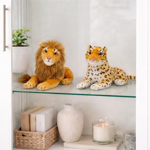 Image of Tabitha Stuffed Toys-Ultra Soft Plush Toy for Kids | Birthday Gifts for Kids and Girls | (Combo of 2 Toys 32 Cm Lion & Leopard)