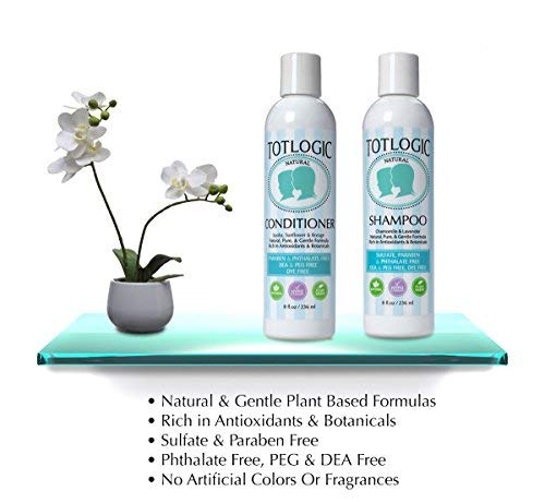 Totlogic Kids Shampoo & Conditioner Set - Sulfate And Paraben Free, Phthalate Free, Non-Toxic Plant Based Natural Formulas - Gentle & Hypoallergenic For Senstive Skin, Scented With Essential Oils #TOP6