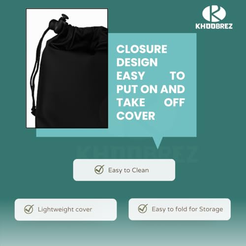 Image of KHOOBREZ Waterproof Dustproof PU Coating Camera Cover Camera Accesories Case Pouch (Pack of 3) (PO3 CCP) (Black)