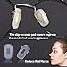 Eyeglass Nose Pad Covers, 10 Pairs Slip-on Silicone Nose Pad for Glasses, Anti-Slip Eyewear Protective Covers Nose Bridge Pads, Soft Eyeglass Repair Kit with Nose Piece Pads(White, L Size)