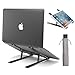 Produktbild licheers Laptop Ständer, höhenverstellbarer Aluminium Notebook Stand: tragbarer Laptopständer Halter Halterung Riser mit Magnet für alle 10"~15.6" Notebooks (Grau)