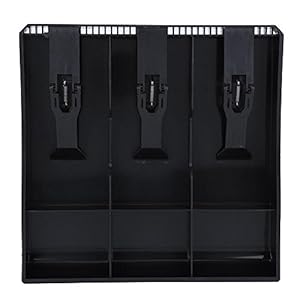 Cash Drawer Register Insert Tray Replacement 3 Bills 3 Coins Money Storage Box 9.6 x 9.6 x 1.4inch to Make Money Well Organized (Black)