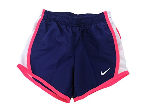 Nike Kids Girls' Dri-FIT Woven Short (Toddler, Deep Night, 4 Little Kids