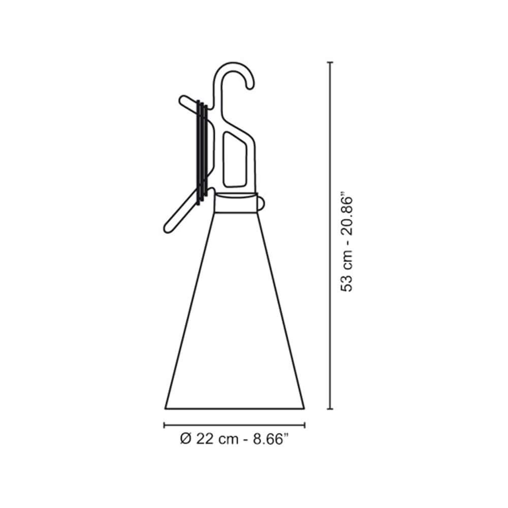 Flos MayDay EU NRO C.2, Plastik, schwarz, 22x53cm