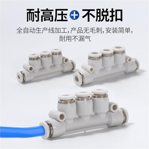 Conector de cinco vías neumático PK para solucionar problemas de distribución de aire 5