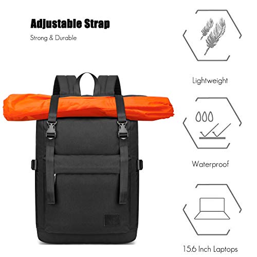 FANDARE Antifurto Zaino Zainetto Scuola Roll Top