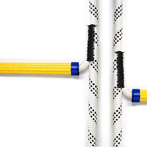 Aoneky 5.9 ft Nylon Climbing Rope Ladder for Kids or Adult - Playground Hanging Ladder for Swing Set - Tree Ladder Toy for Boys Children Aged 6-12 Years Old