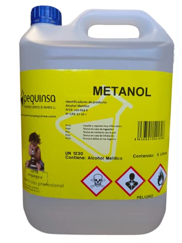 Alcohol Metilico-Metanol. Alta Pureza. Envase 5 Litros Cover