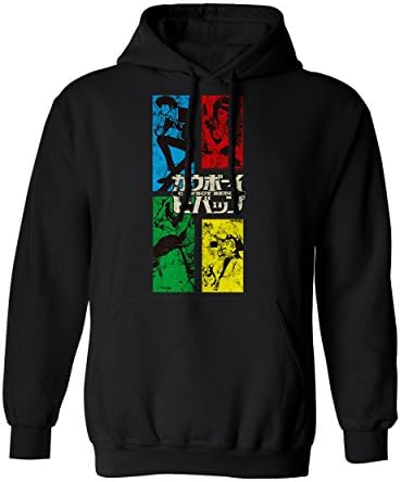 RIVEBELLANew Graphic Manga Crew Style Novelty Tee Bebop Anime Men's Hoodie Hooded Sweatshirt