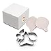 AK ART KITCHENWARE Gum Paste Orchid Decoration Tool Stainless Steel Cookie Cutter Set Silicone Veining Mold Sugarpaste Making Tool A312&VM004