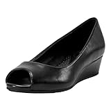 Bandolino Women's Candra Wedge Pump, Black 001, 6.5