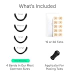 Intake Breathing Nasal Strip Starter Kit (30 Count, Black) - Boost Oxygen Intake, Reduce Snoring, Improve Sleep Quality - Sweat Resistant, Skin Safe Nasal Strips - Extra Strength Snoring Solution - Image 2