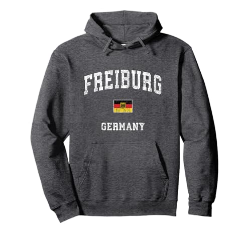 Freiburg Germany Vintage Athletic Sports Design Pullover Hoodie