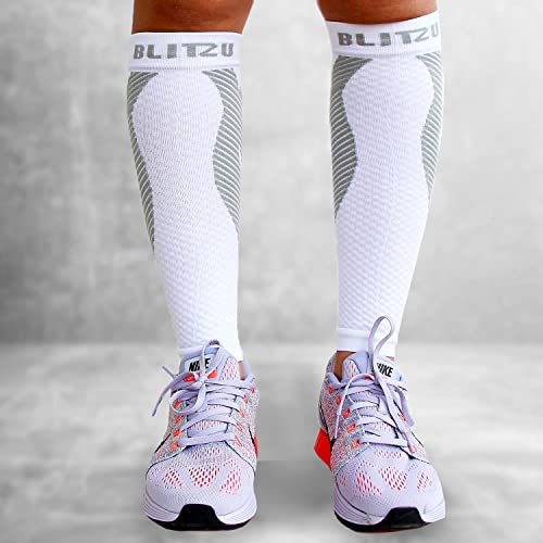 Footless Compression Socks For Women Men Kids Compression Stockings Leg Compression Sleeve Compression Socks Wide Calf Foot Compression Sleeve Compression Wrap Calf Sleeves White Xxl #TOP7