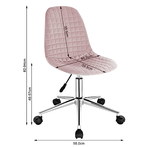 WOLTU Sedia da Ufficio senza Braccioli, Sedia da