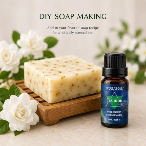 Image of BURIBURI Gardenia Jasmine Essential Oil Set for Custom Perfume & Diffusers