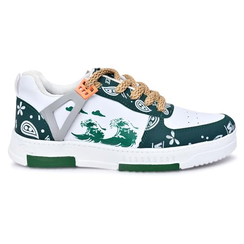 Image of BAERU Men's Casual Shoes | Stylish & Comfortable Sneakers | Lightweight Synthetic Upper | Cushioned Insole for All-Day Comfort | Perfect, Office, Travel & Outings