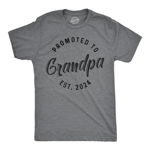 T-shirt Promoted to Grandpa 2021 : cadeau original homme pour futur grand-père