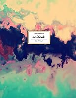 Notebook: Unruled/Unlined/Plain Notebook - (8.5 x 11 inches) Large - 110 Pages - Real Watercolor 1717496245 Book Cover