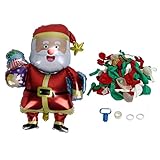 Lmrysalque Kit de guirnalda de globos Colores brillantes Piel gruesa Decoraciones navideñas de fácil apertura para la iluminación educativa de los niños