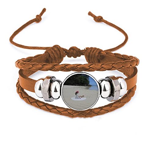 Bracelet Ellie Yao en cuir motif récifs marins chic
