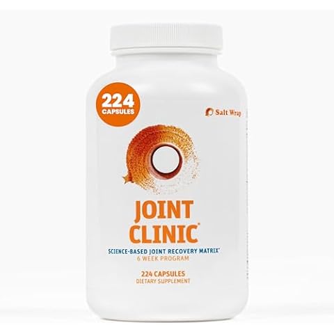 SaltWrap Joint Clinic - Joint Health Multivitamin Supplement - Tendon, Ligament, Cartilage Support – with Cissus, C3 Curcumin Turmeric, Type 2 Collagen, 224 Capsules Cover