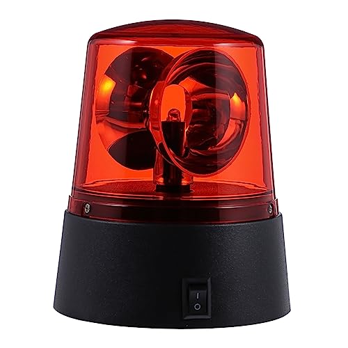 Abaodam Luz LED de policía LED giratoria faro giratorio impermeable vehículo luz de seguridad luz de advertencia LED LED intermitente niño plástico miniatura faro