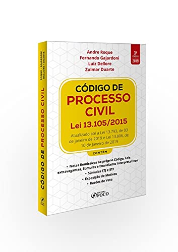Código de processo civil: lei 13.105/2015