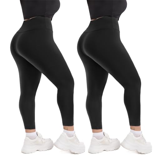 Hethrone Plus Size Leggings 2-Pack