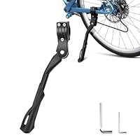 Sathychanpy Fahrradständer 24-29 Zoll, Seitenständer Höhenverstellbar Fahrrad Ständer Dauerhaft Bike Stand Fahrradseitenständer mit rutschfestem Gummifuß für Mountainbike, E-Bike, Trekking