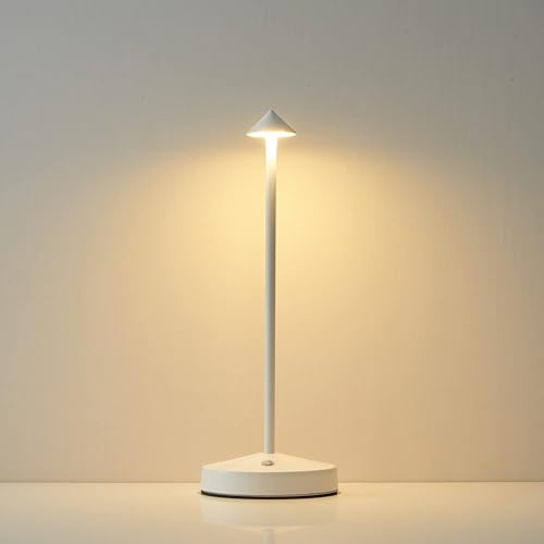 Lámparas de mesa inalámbricas, lámpara LED recargable de barra táctil, lámpara de escritorio portátil con batería, luz nocturna regulable de 2