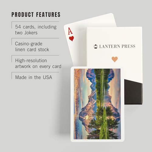 Baraja de Póker Lantern Press Grand Teton National Park miniatura 3