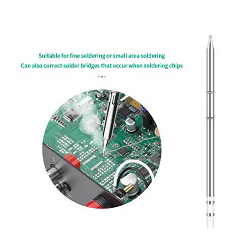 T12 Soldering Iron Tips, 10 Types Soldering Station Tool For Hakko Soldering Station Fx-951 Fx-952 T12 Series Soldering Bit (T12-D24) #TOP3