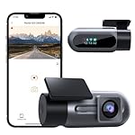 Dash Cam WiFi FHD 1080P Car Camera, Front Dash Camera for Cars, Mini Dashcams for Cars with Night Vision, 24 Hours Parking Mode, WDR, Loop Recording, G-Sensor, APP, Support 128GB Max