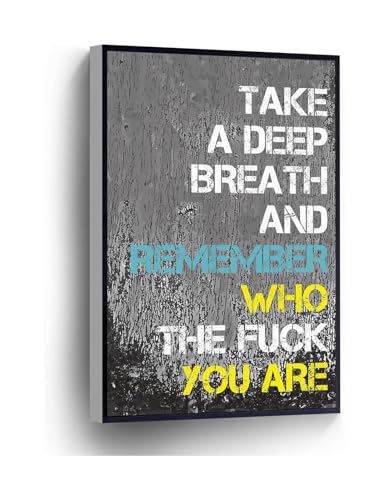 Lienzo inspirador enmarcado de 20x30 cm con frase de empoderamiento que decora y motiva
